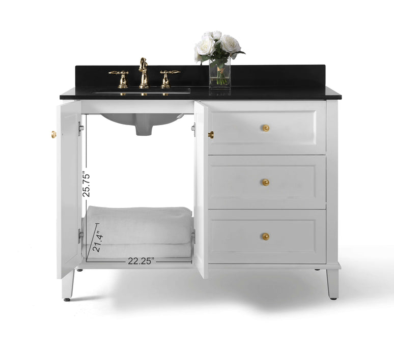 Hannah Bathroom Vanity in White Finish