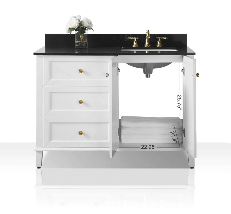 Hannah Bathroom Vanity in White Finish