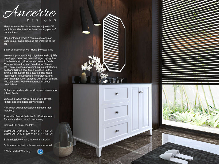 Hannah Bathroom Vanity in White Finish