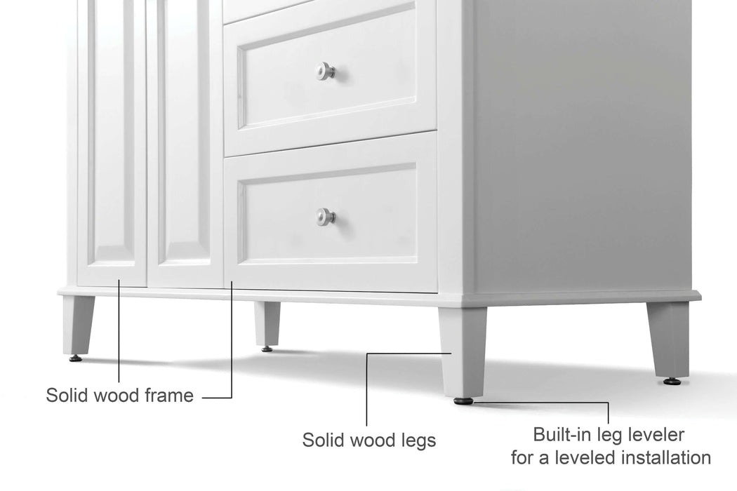 Hannah Bathroom Vanity in White Finish