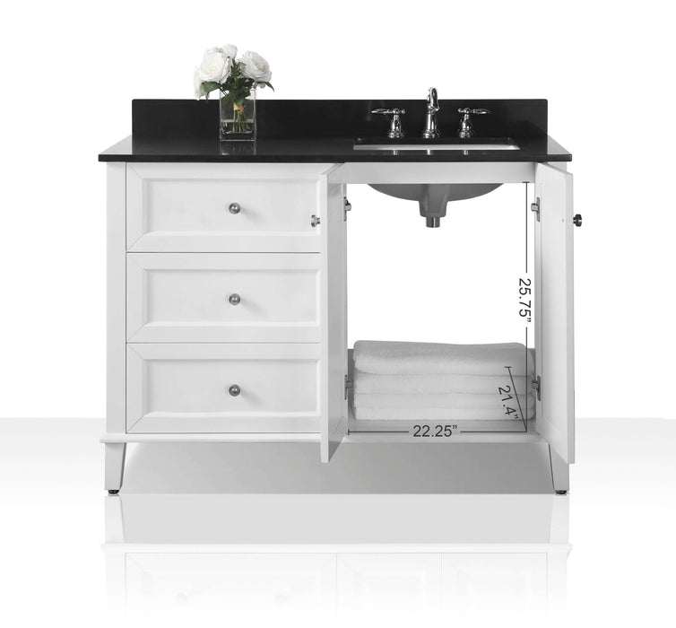 Hannah Bathroom Vanity in White Finish