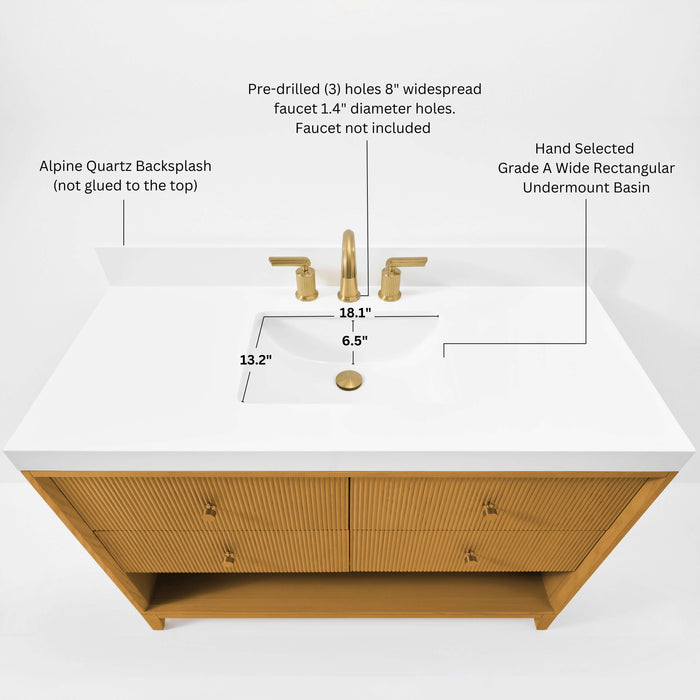 Momo Bathroom Vanity Collection in Sienna Finish