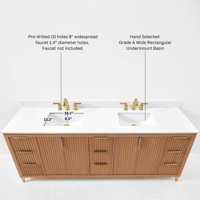 Turlington 84" Bath Vanity Set