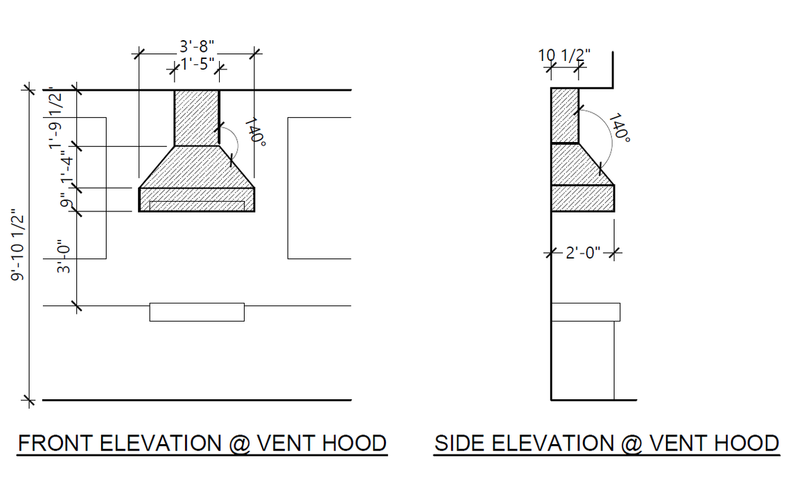 Curved Stainless Steel Custom Range Hood