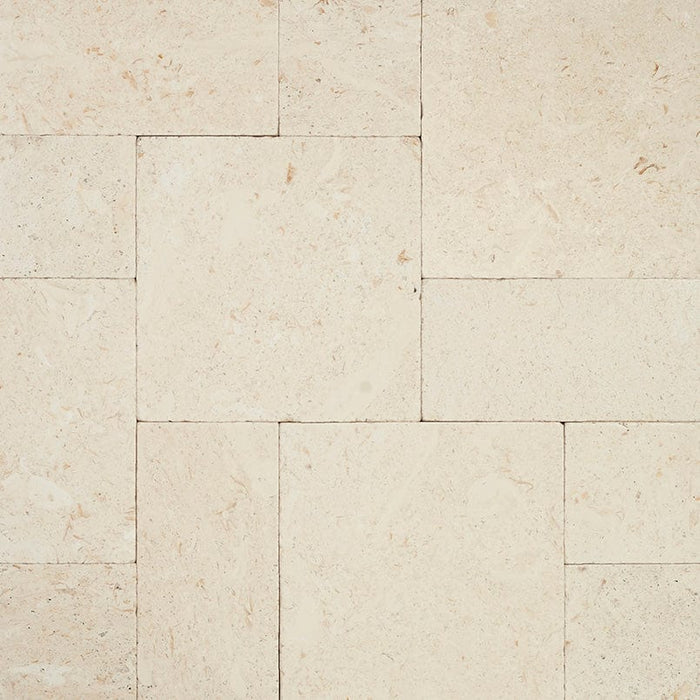 Mayra White Limestone Antique Pattern Tumbled - Full Truckload