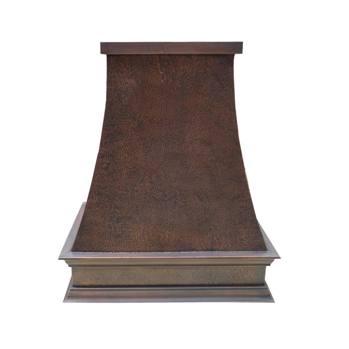 Vintage Handcraft Angled Copper Custom Vent Hoods
