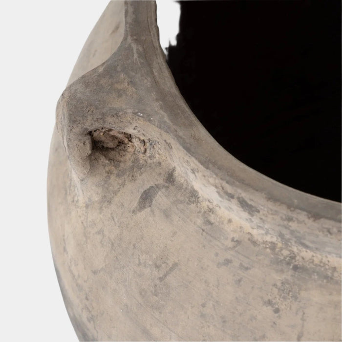 Vintage Grey Two Handle Pot