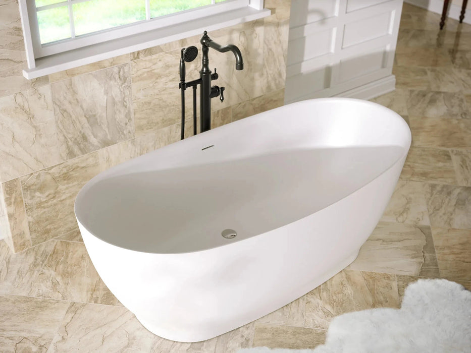 LaToscana 65" Free Standing Solid Surface Bathtub PLEVRN6531