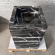 Black Marble Alexandra Pedestal Sink Handcrafted Custom Premium Design Fixture
