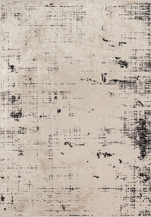 Cream Rug with Black Flecks - Modern Speckled Area Rug | Alpken
