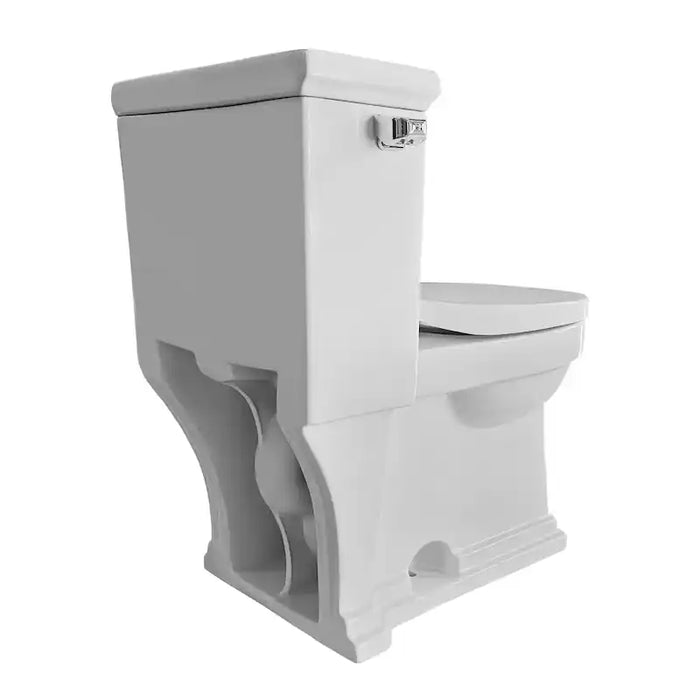 Whitehaus Magic Flush Eco-Friendly One Piece Single Flush Toilet, Elongated Bowl WHMFL221-EB