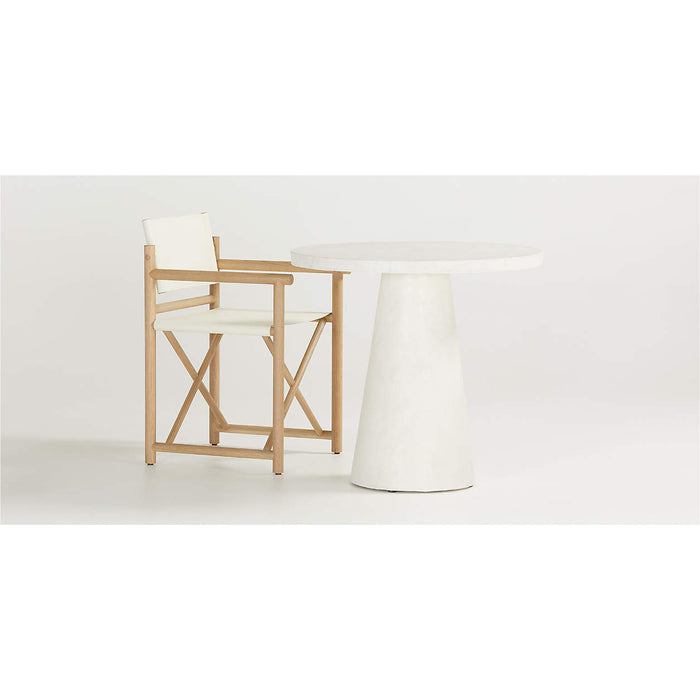 Willy White Plaster Pedestal 32" Bistro Table by Leanne Ford 417959