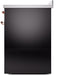 ILVE Nostalgie II 30" Electric Range, Glossy Black, Copper Trim UPI304NMPBKP ILVE