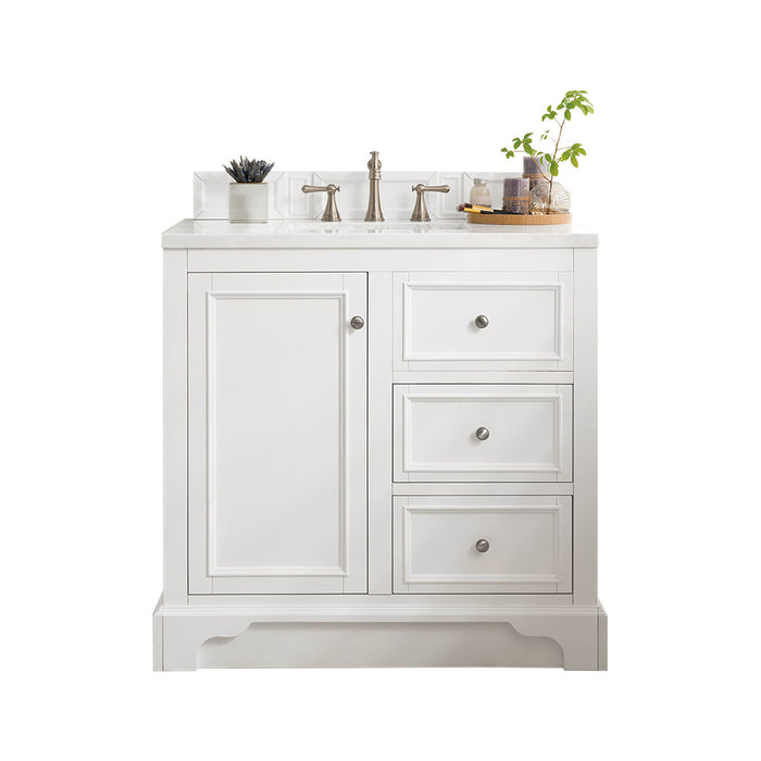 James Martin De Soto 36" Single Bathroom Vanity, Bright White