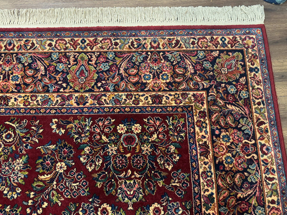 10x14 Karastan Rug Red Sarouk #785, Wool Original 700 Series
