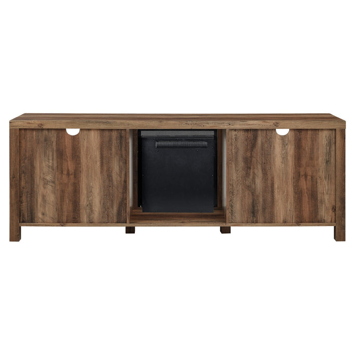 Abilene 70" Rustic Farmhouse Fireplace TV Stand - Farmhouse Kitchen and Bath