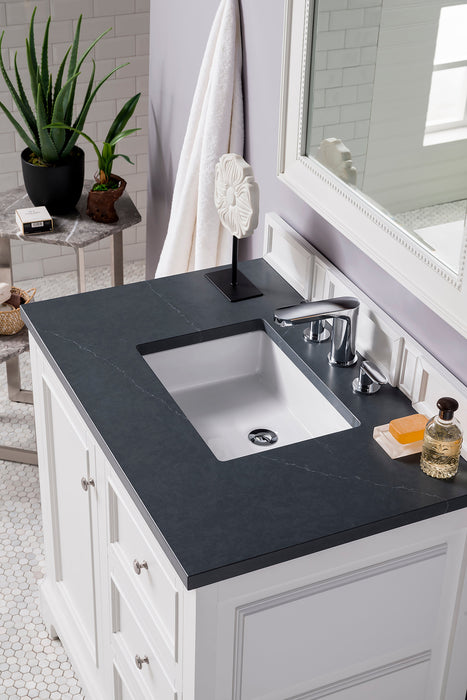 James Martin De Soto 36" Single Bathroom Vanity, Bright White