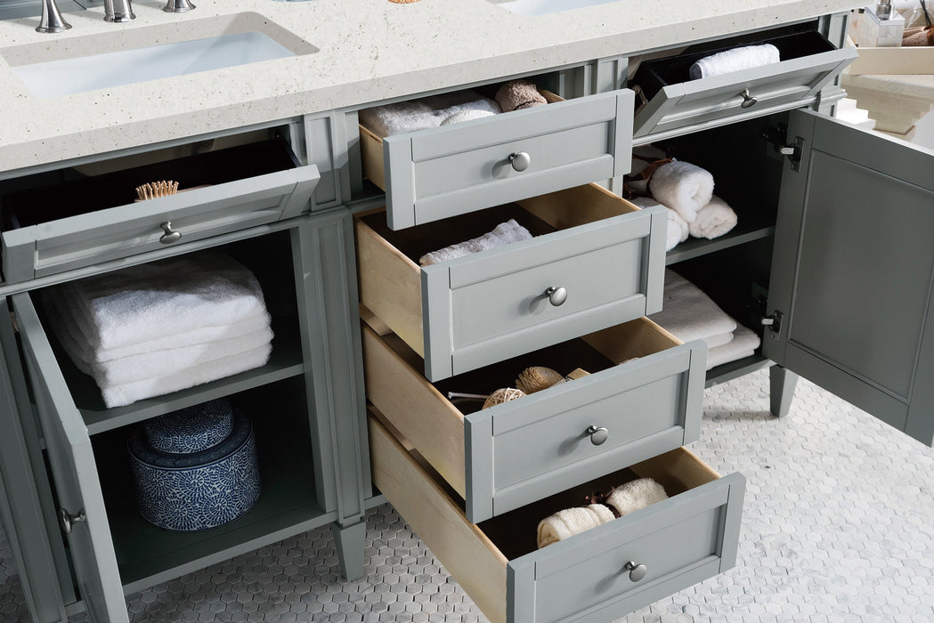 James Martin Brittany 60" Double Bathroom Vanity, Urban Gray