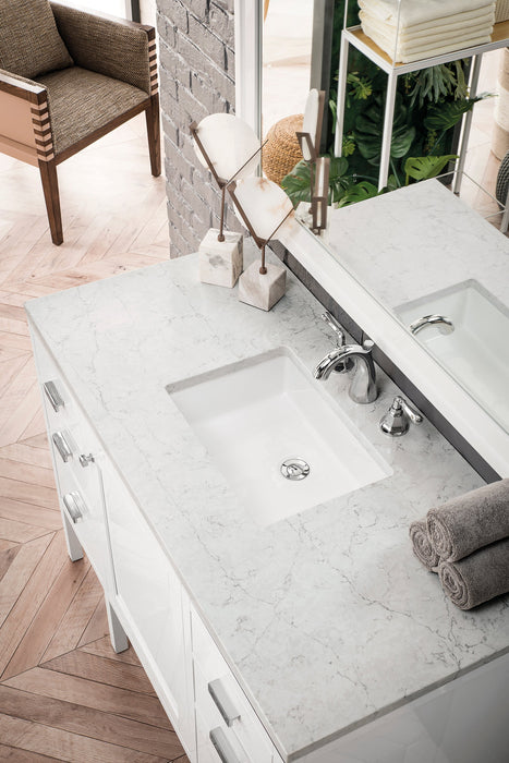 James Martin Addison 48" Single Bathroom Vanity, Glossy White