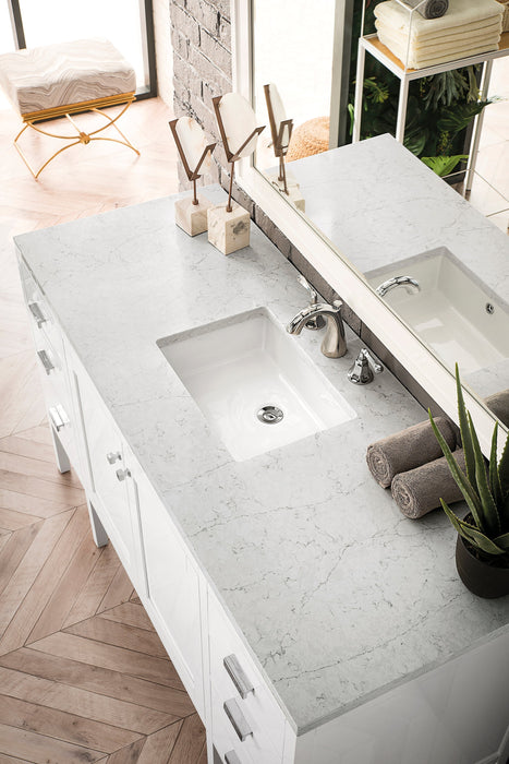 James Martin Addison 60" Single Bathroom Vanity, Glossy White