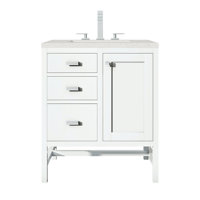 James Martin Addison 30" Single Bathroom Vanity, Glossy White