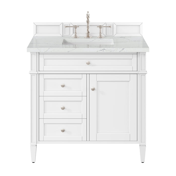 James Martin Brittany 36" Single Bathroom Vanity, Bright White