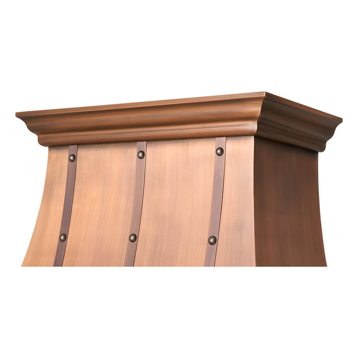Akicon Custom Handmade Copper Range Hood for Luxury Kitchens — AKH703T-C