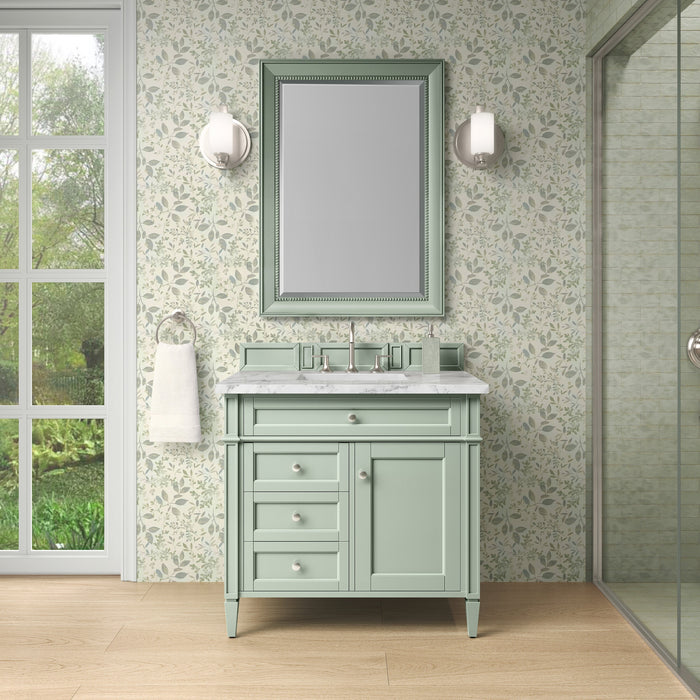 James Martin Brittany 36" Single Bathroom Vanity, Sage Green