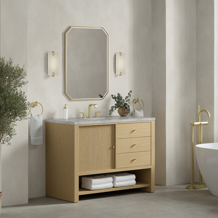 James Martin Marigot 48" Single Bathroom Vanity, Sunwashed Oak