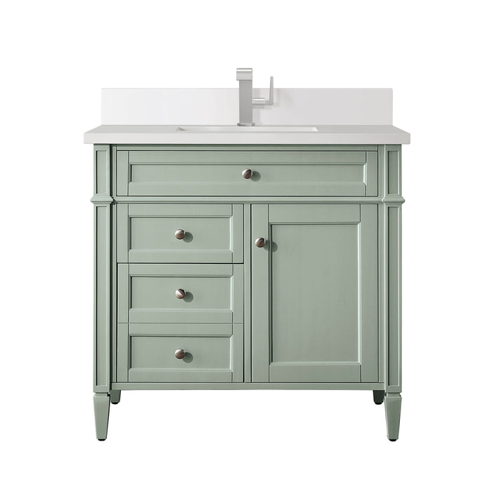 James Martin Brittany 36" Single Bathroom Vanity, Sage Green