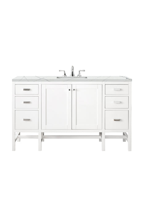James Martin Addison 60" Single Bathroom Vanity, Glossy White