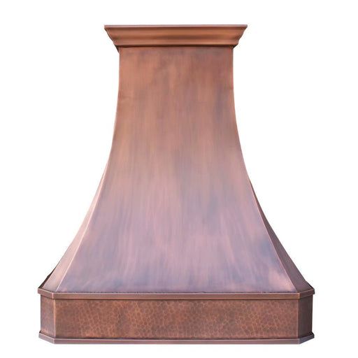 Akicon Custom Handcrafted Classic Copper Range Hood - AKH711C - C - Farmhouse Kitchen and Bath