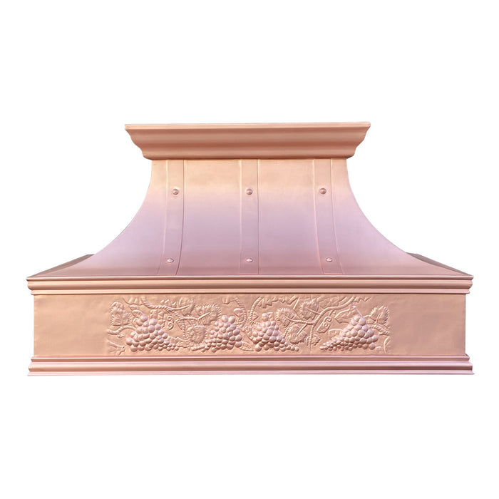 Akicon Custom Handcrafted Copper Range Hood - AKH703T - C - Farmhouse Kitchen and Bath