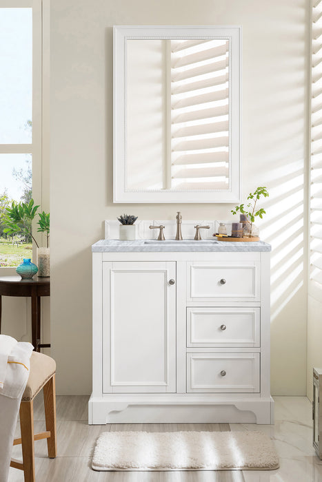 James Martin De Soto 36" Single Bathroom Vanity, Bright White