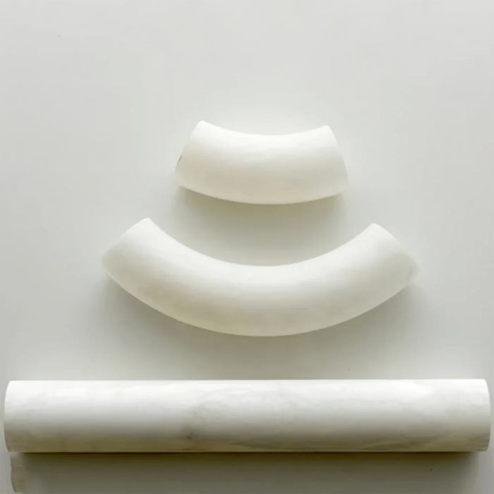 Alabaster Round Leather Chandelier