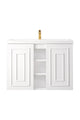 James Martin Alicante' 39.5" Floating Single Bathroom Vanity, Glossy White