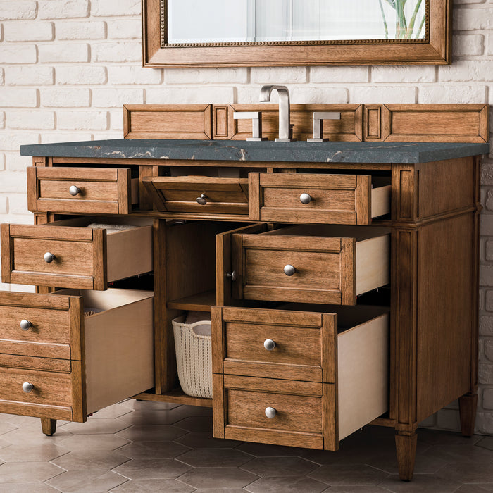 James Martin Brittany 48" Single Bathroom Vanity, Saddle Brown