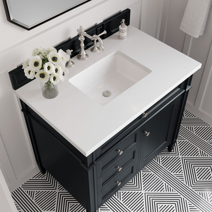 James Martin Brittany 36" Single Bathroom Vanity, Black Onyx