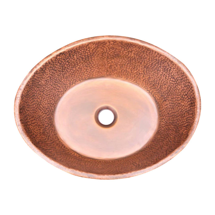 Akicon Custom Copper Vessel Sink Handmade Bathroom Basin — AKS214-C