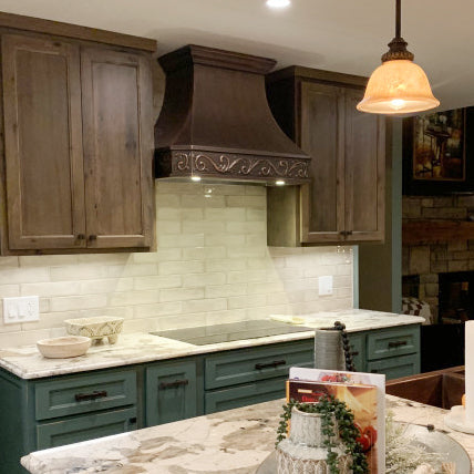 Antique Copper Custom Kitchen Hood