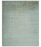 Antique Finish Silver, Gray and Charcoal Hand Knotted Oriental Oushak 8x10 wool Area Rug