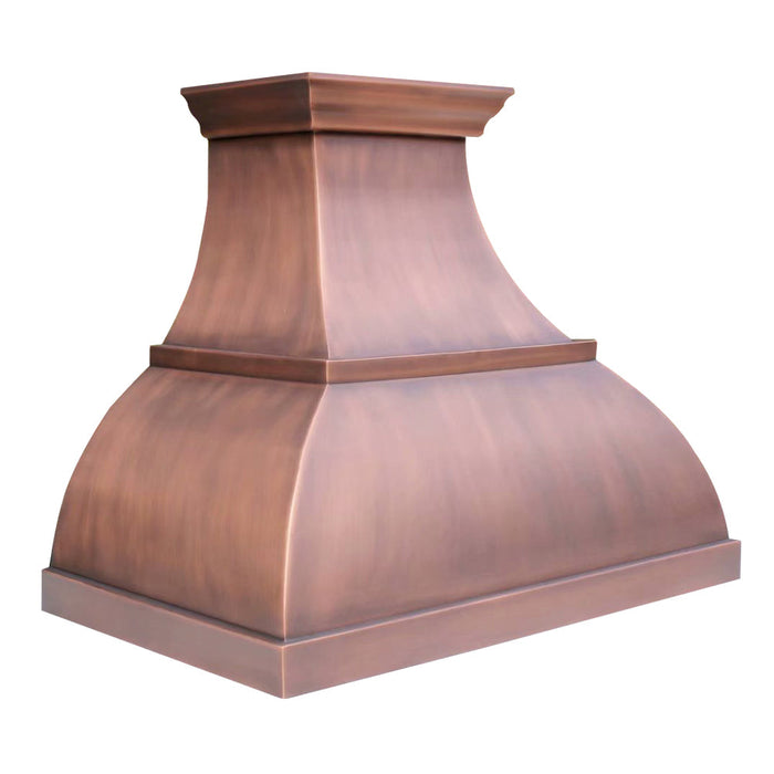 Akicon Custom Handmade Copper Range Hood for Farmhouse Style Kitchens — AKH751BS-C