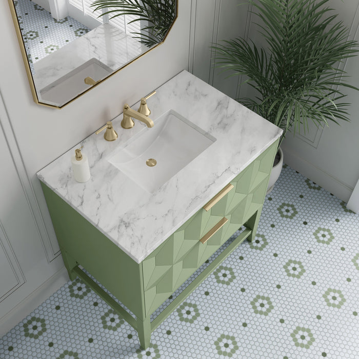 James Martin Emmeline 36" Single Bathroom Vanity, Pistachio