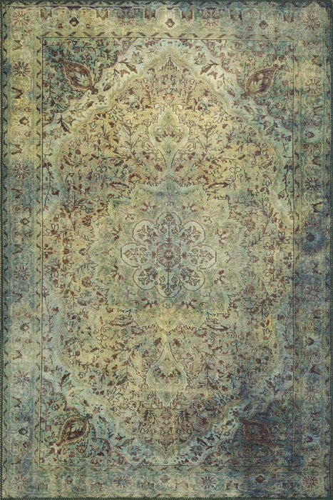 Blue and Green Vintage Rug