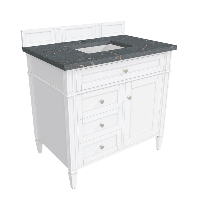 James Martin Brittany 36" Single Bathroom Vanity, Bright White