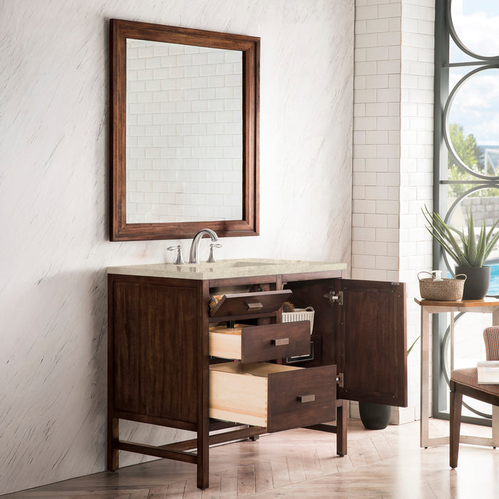 James Martin Addison 36" Single Bathroom Vanity, Mid-Century Acacia