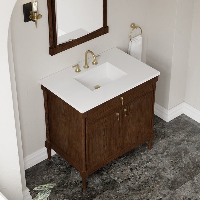 James Martin Kinnsden 26" Mirror, Sable Oak