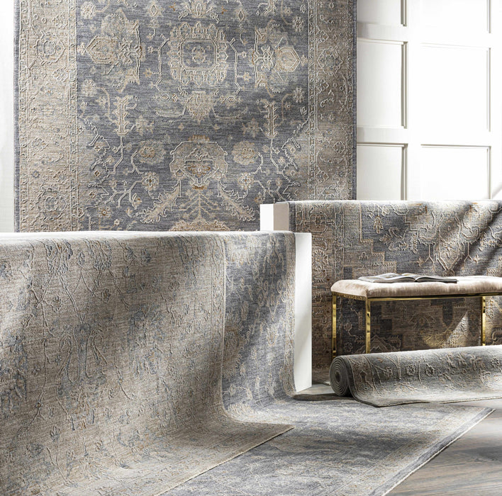 Sema Blue Medallion Rug - Clearance