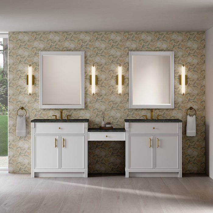 James Martin Bellshire 96" Double Bathroom Vanity, Bright White