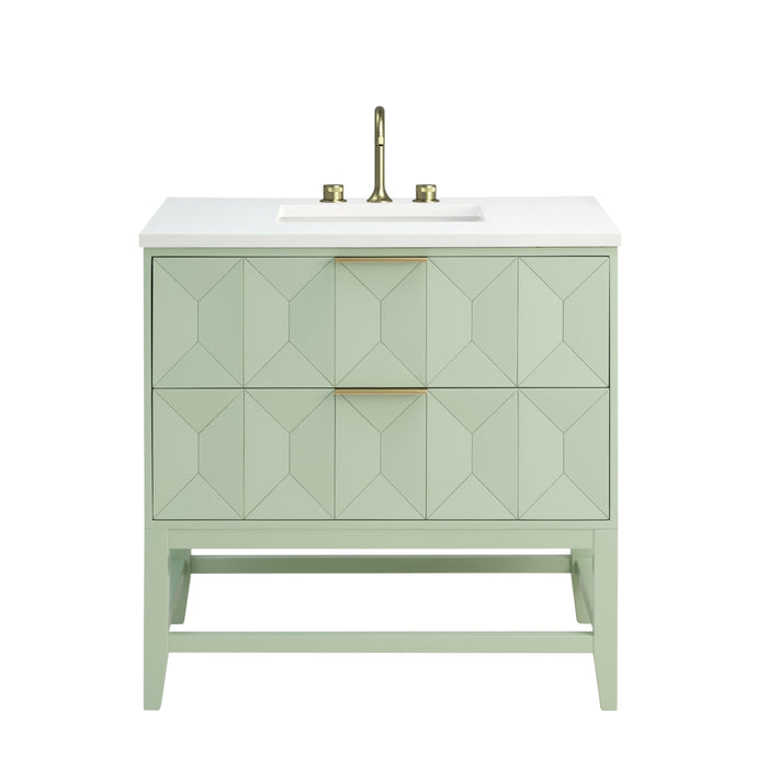 James Martin Emmeline 36" Single Bathroom Vanity, Pistachio